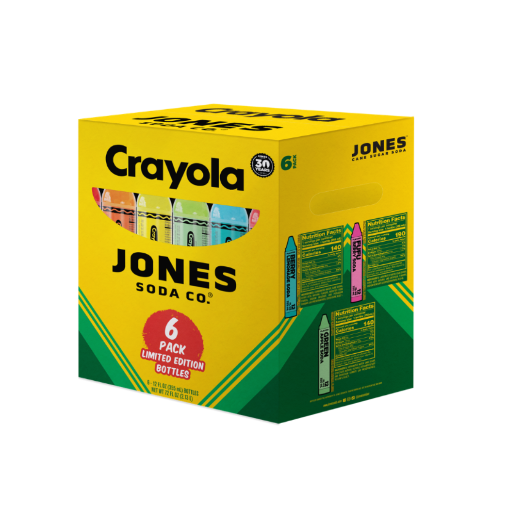 Jones SodaS X Crayola Limited Edition 6-Pack