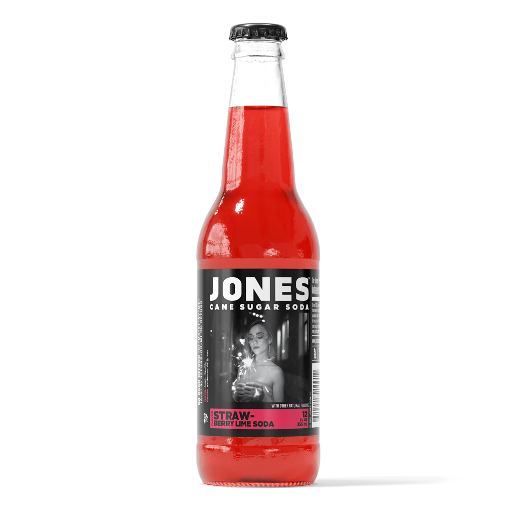 JonesS Strawberry Lime Cane Sugar Soda